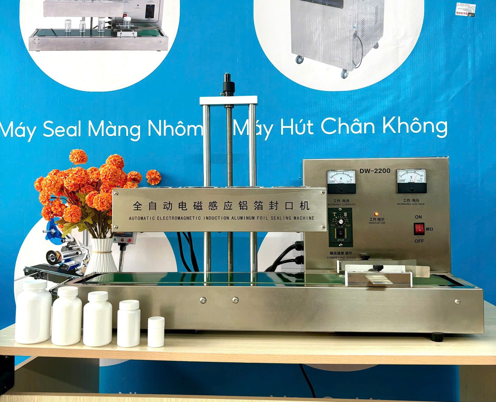 Máy seal màng nhôm tự động