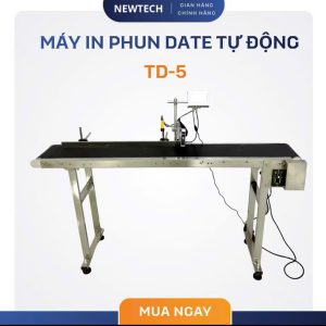 Máy in date tự động TD-5 NewTech | Giải pháp in NSX, HSD, mã vạch