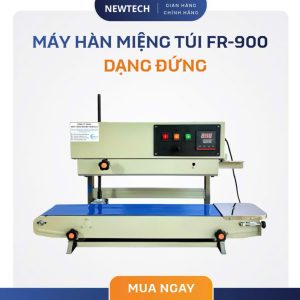 Máy Hàn Miệng Túi Liên Tục Dạng Đứng FR-900 NewTech - Vỏ Thép sơn tĩnh điện