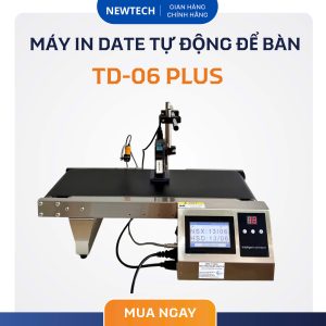 Máy in date tự động để bàn TD-06 PLUS NewTech chính hãng